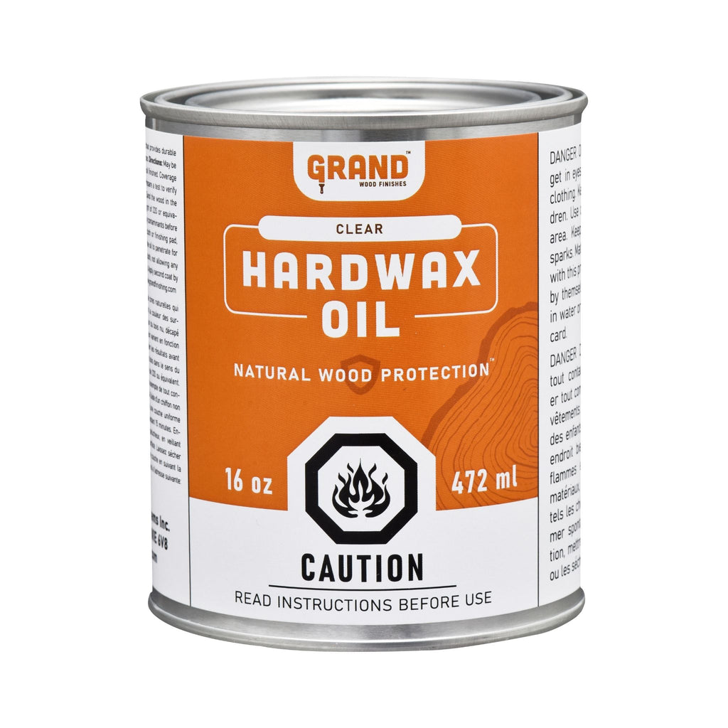 A can of Grand Finishing Hardwax Oil - food safe wood wax oil for finishing furniture and hardwood floors